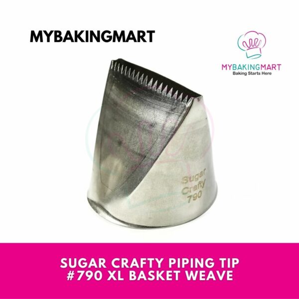 Sugar Crafty Piping Tip #790 XL Basket Weave