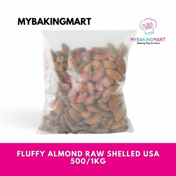 FLUFFY Almond Nut Raw 500g/1kg  Nib / Strip / Flake / Shelled - Image 3
