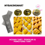 Acuan Tart Nanas, Penekan & Pemotong Tart 2.5 inch