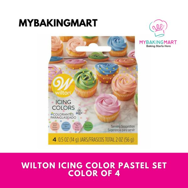Wilton Icing Color Pastel Set of 4