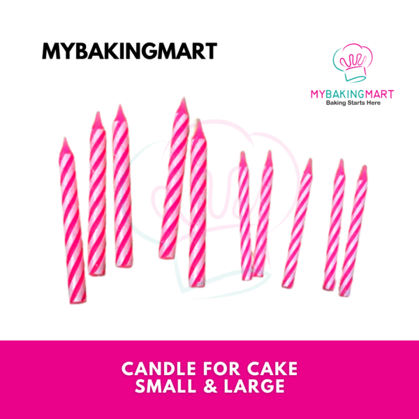 Candle and Candle Holder for Cake - Image 2