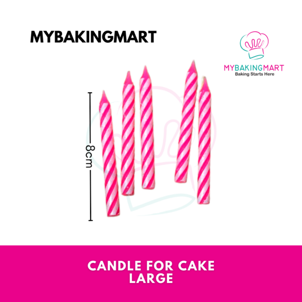 Candle and Candle Holder for Cake - Image 4