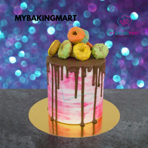 Assorted Cake Board Round & Square 5pcs (Gold) / Papan Kek - Image 2