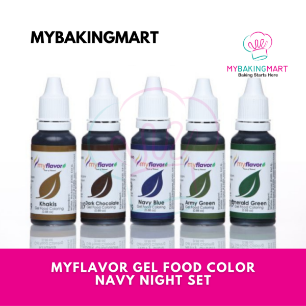 Myflavor Summer Crush / Navy Night Set Gel Food Colouring - Image 2