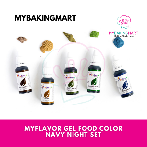 Myflavor Summer Crush / Navy Night Set Gel Food Colouring - Image 3