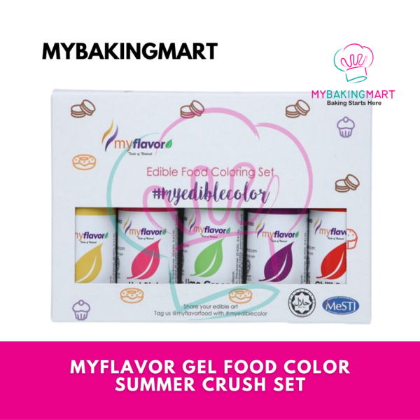 Myflavor Summer Crush / Navy Night Set Gel Food Colouring - Image 4