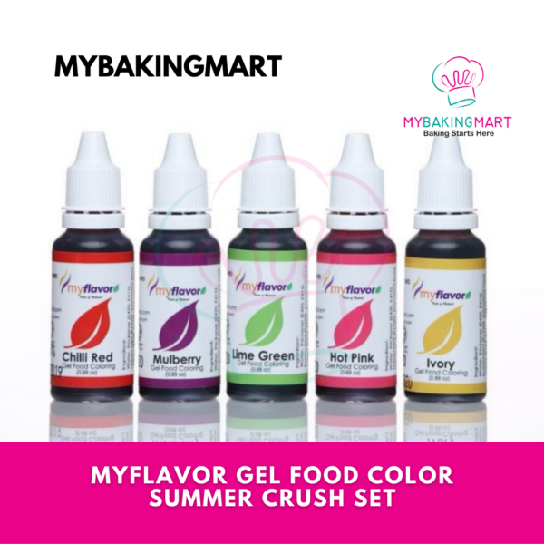 Myflavor Summer Crush / Navy Night Set Gel Food Colouring - Image 5