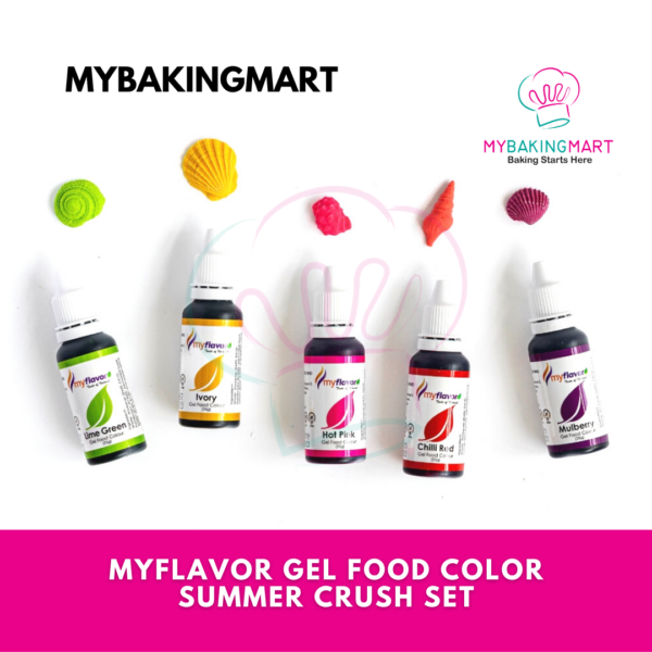 Myflavor Summer Crush / Navy Night Set Gel Food Colouring - Image 6