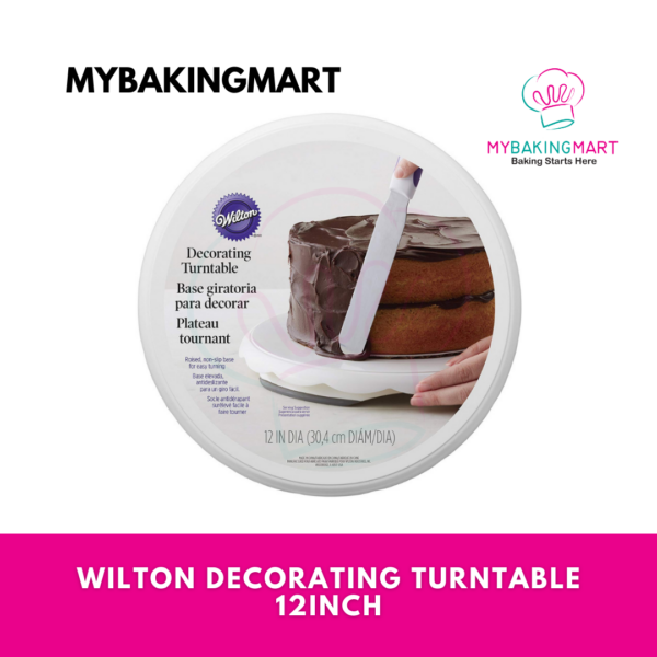 Wilton Decorating Turntable Scalloped Edge 12"