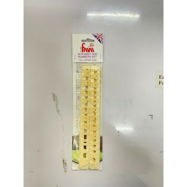 FMM Cutter Art Deco Alphabet and Numbers Set Upper Case 1.5cm - Image 2
