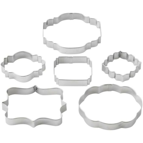 Wilton Fondant and Gum Paste Plaque Cut-Outs 6-Piece - Image 2