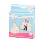 Cake Star Cutter and Texture Mat Set Wedding Dress and Cake