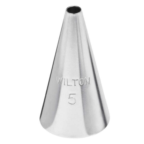 Wilton Round Cake Decorating Tip #5 - Icing Nozzle - Sugar Cookie - Image 2
