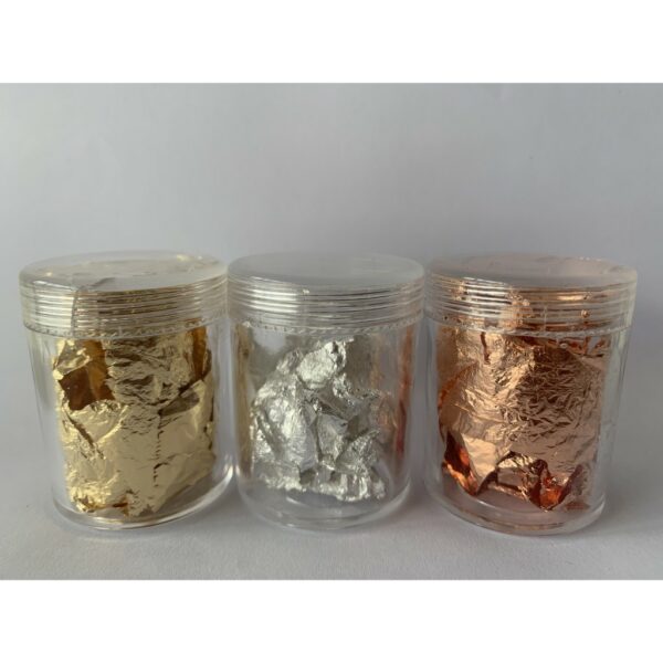 Edible Flake Set (Gold, Rose Gold & Silver Flake) - Image 2
