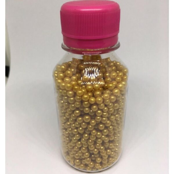 Fluffy Sprinkles Color Ball - Gold (4mm) - Image 2