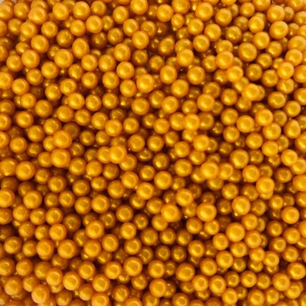 Fluffy Sprinkles Color Ball - Gold (4mm) - Image 3