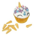 Fluffy Sprinkles - Metallic Gold Unicorn Horn / Sugar Sprinkles 100g - Image 3
