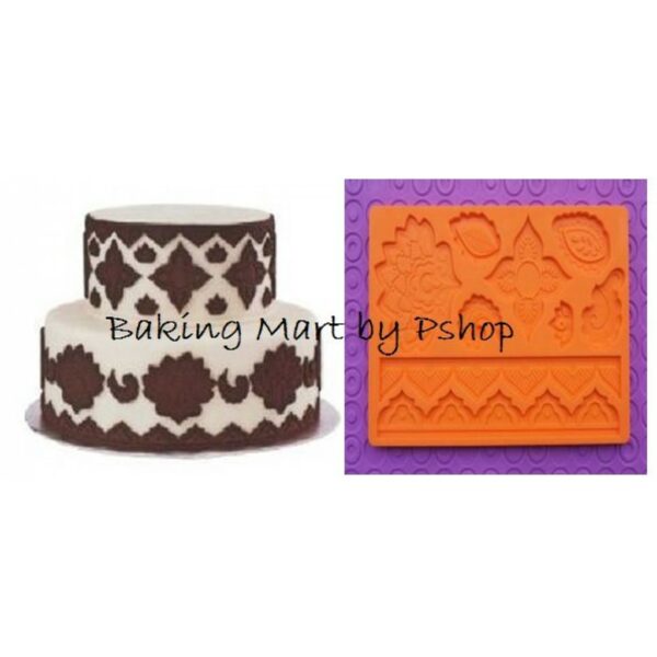 Floral Damask Fondant