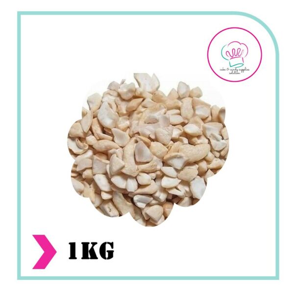 FLUFFY Cashew Nut (Nib/Chopped) 1kg W320 - Raw, Plain & Soft