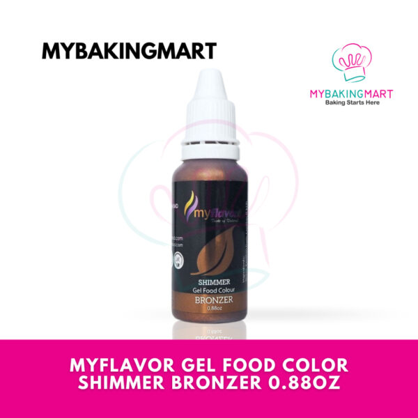 MyFlavor Gel Food Colour Shimmer Bronzer (Pack of 3) - Image 2