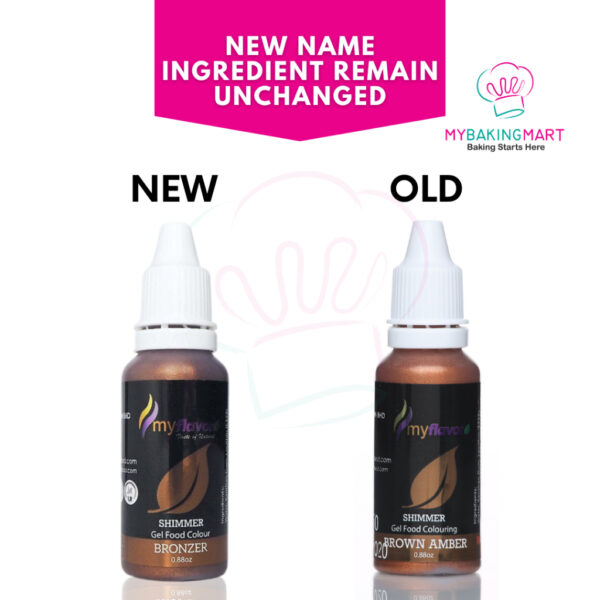 MyFlavor Gel Food Colour Shimmer Bronzer (Pack of 3) - Image 3