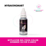 MyFlavor Gel Food Colour Shimmer Silver (Pack of 3) - Image 2