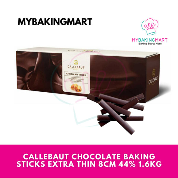 Callebaut Chocolate Baking Sticks Extra Thin 8cm 44% 1.6kg
