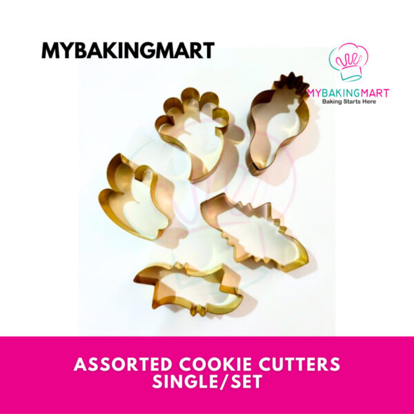 FLUFFY Assorted Cookies Cutter / Acuan Biskut - Cooper - Single & Set