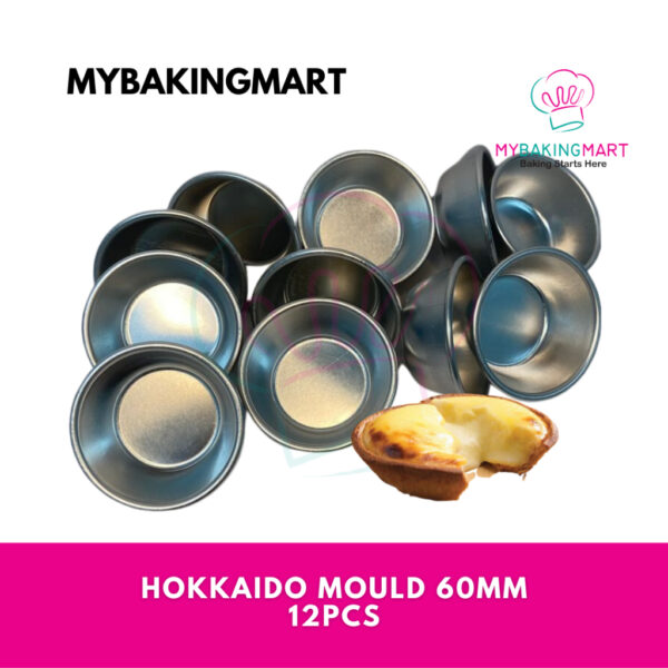 FLUFFY Hokkaido Mould / Acuan Hokkaido Cheese Tart / Biscoff Tart - 12pcs/set