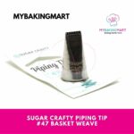 Sugar Crafty Piping Tip #47 Basket Weave - Image 2