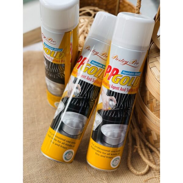 PP Gold (Vegetable Oil Based Spray), Pan Release Spray 600ml - Image 3