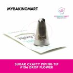 Sugar Crafty Piping Tip #106 Drop Flower - Image 2