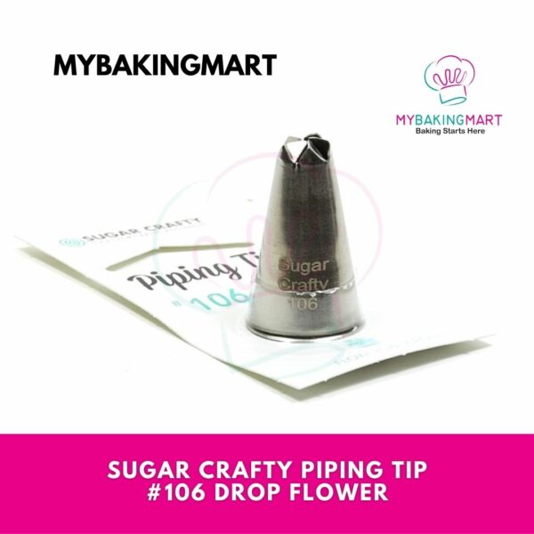 Sugar Crafty Piping Tip #106 Drop Flower - Image 2