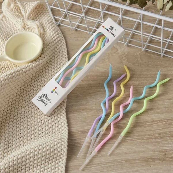Rainbow Candle Birthday Candle 6pcs/box - Image 3