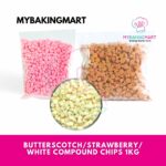 FLUFFY Butterscotch/Strawberry/White Chocolate Compound Chips 1kg