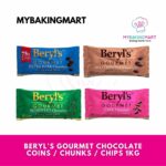 Beryl's Chocolate Compound 1kg Coins / Chunks / Chips