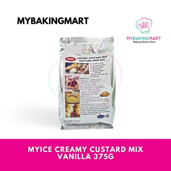 MyIce Creamy Custard Mix Vanilla Flavour 375g