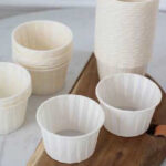 FLUFFY White/Gold Solo Cup 50pcs/100pcs - Image 8