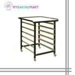 PRE-ORDER ETA MAC 2021 Soner Black Steel Oven Stand /Oven Rack with 6-Tiers Rack / Rak Oven Industri - Image 2