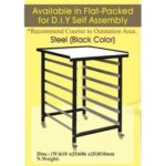 PRE-ORDER ETA MAC 2021 Soner Black Steel Oven Stand /Oven Rack with 6-Tiers Rack / Rak Oven Industri - Image 3