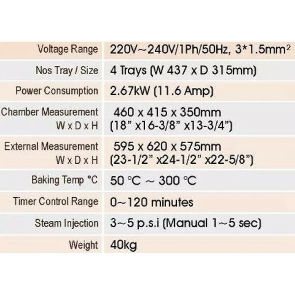 Soner SCO-4MF Multifunction Oven (Heavy Duty) - Image 3