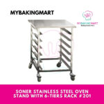 Soner Stainless Steel Oven Stand /Oven Rack #201 with 6-Tiers Rack /Rak Oven Industri