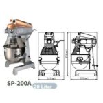 SPAR Mixer SP-200A (20L) Heavy Duty Planetary Mixer - Image 2