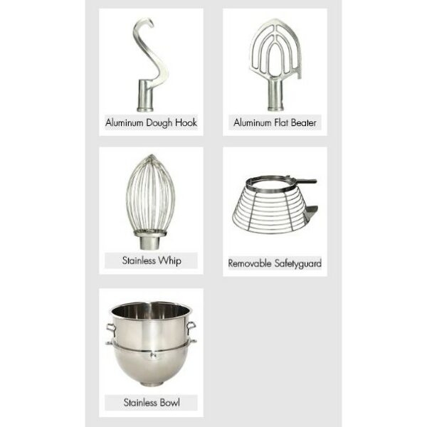 SPAR Mixer SP-200A (20L) Heavy Duty Planetary Mixer - Image 3