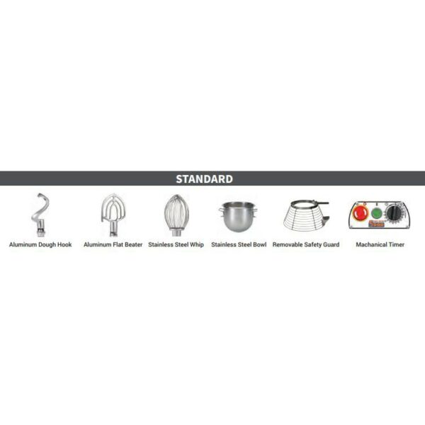 SPAR Mixer SP-200A (20L) Heavy Duty Planetary Mixer - Image 5