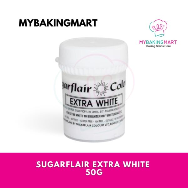 Sugarflair Extra White 50g - Icing Color