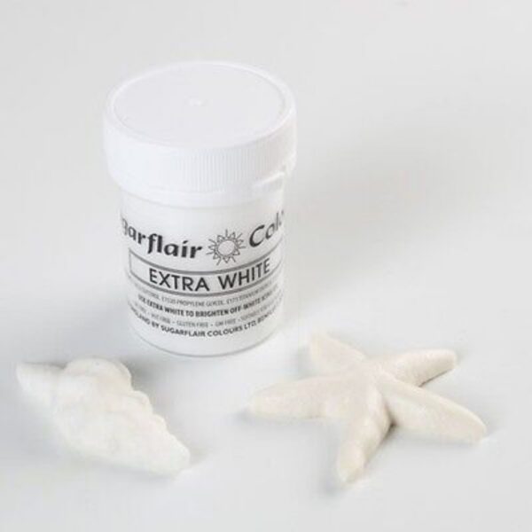Sugarflair Extra White 50g - Icing Color - Image 3