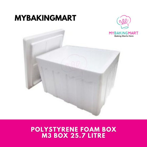 Polystyrene Box / Foam Box M3 25.7 Litre - Tong Ais