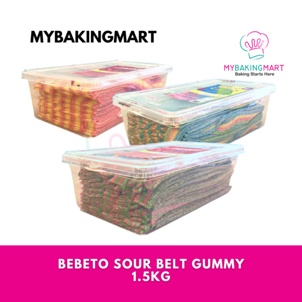 Bebeto Sour Belt Gummy 1.5kg