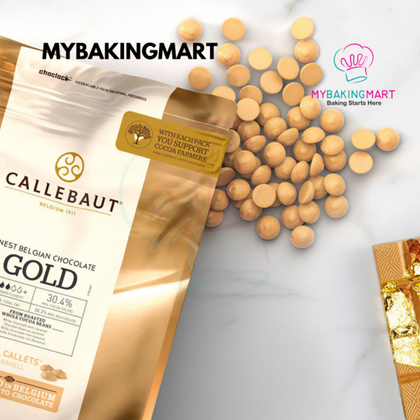 Callebaut Gold Caramel Callet 30.4% Finest Belgian Chocolate Recipe N° 2.5kg - Image 2